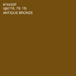 #744E0F - Antique Bronze Color Image